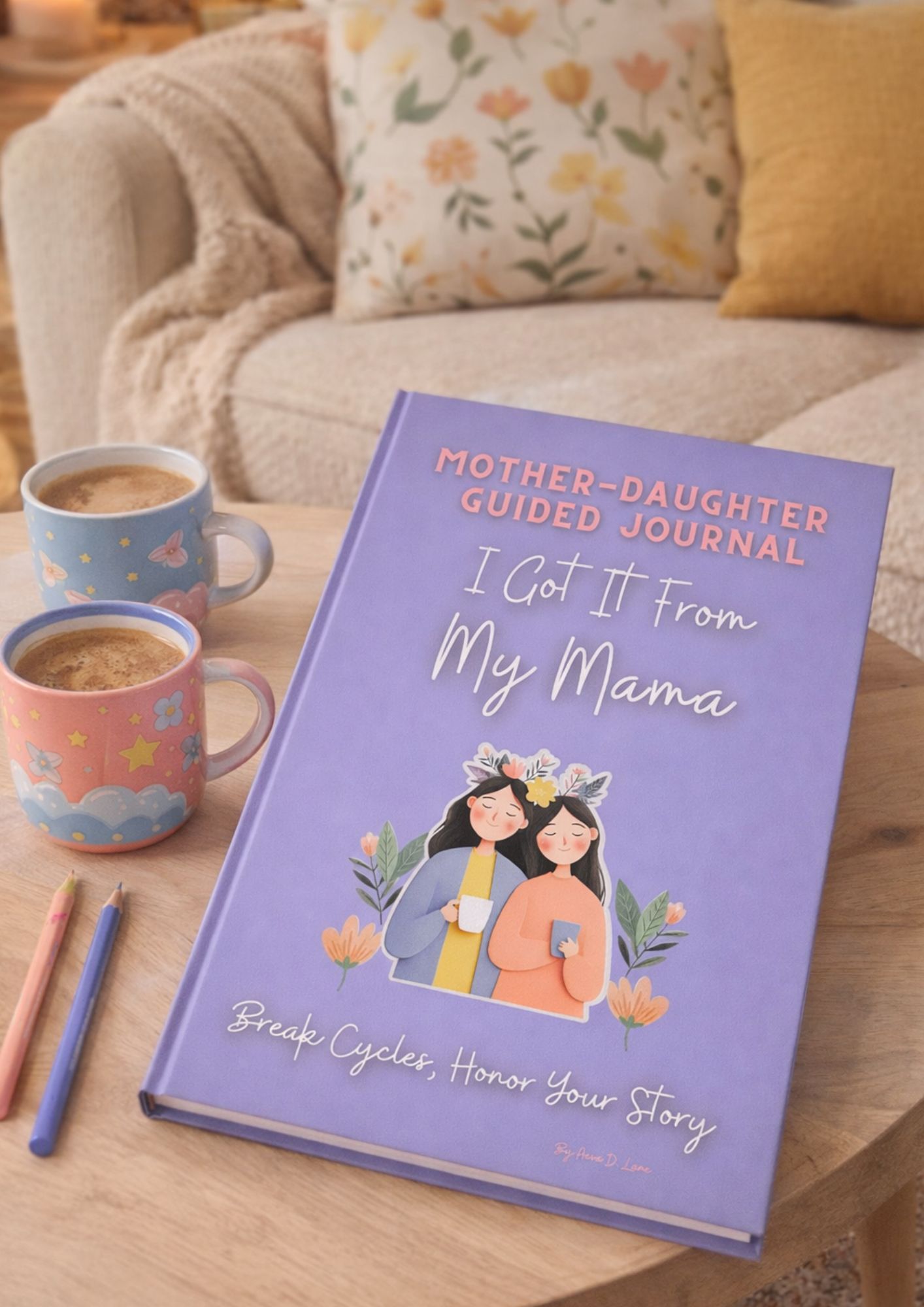 Inside pages of I Got It From My Mama journal